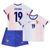 Maillot de Supporter France Fofana 19 Extérieur Euro 2024 Pour Enfant